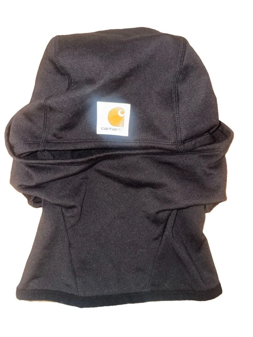 Carhartt Black Fleece Balaclava with Logo Patch